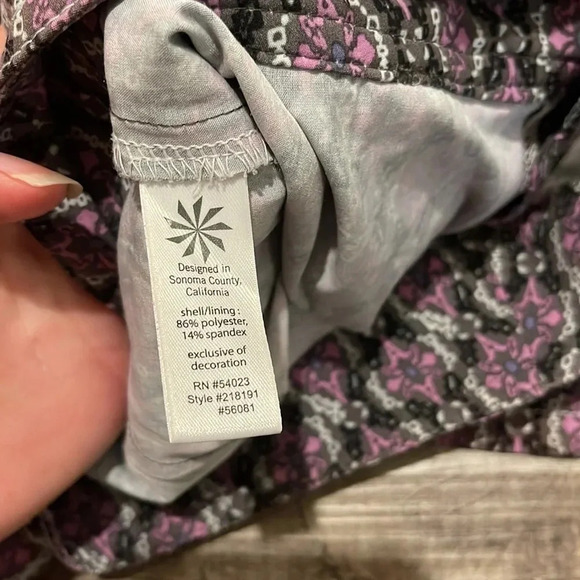 Athleta - Whatever Everyday Lined Skort Skirt - Size 2P - Purple/Grey/Black - Picture 5 of 7